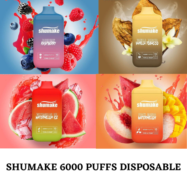 SHUMAKE 6000 PUFFS BEST DISPOSABLE IN UAE 1