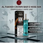 Al Fakher Crown Bar E Hose X 60000 Puffs Cool Mango in Dubai UAE